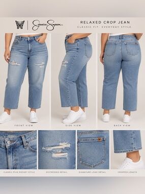 JESSICA SIMPSON Distressed Jeans